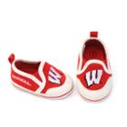 Baby Wisconsin Badgers Crib Shoes, Infant Unisex, Size: 6-9 Months, Red