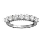 Forever Brilliant 1 1/10 Carat T.w. Lab-created Moissanite 14k White Gold 7-stone Ring, Women's, Size: 8