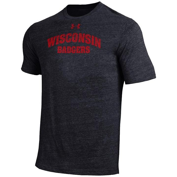 Men's Under Armour Wisconsin Badgers Triblend Tee, Size: Xxl, Multicolor
