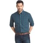 Big & Tall Arrow Regular-fit Plaid Button-down Shirt, Men's, Size: 3xl Tall, Turquoise/blue (turq/aqua)