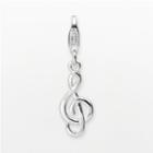 Personal Charm Sterling Silver Treble Clef Charm, Women's, Grey