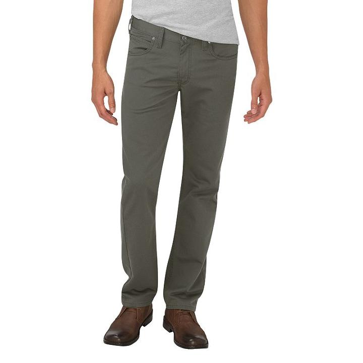Men's Dickies Slim-fit Tapered Pants, Size: 36x34, Med Green