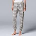 Women's Simply Vera Vera Wang Waking Hours Cropped Pant, Size: Xl, Grey