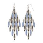 Jennifer Lopez Blue Marquise Kite Earrings, Women's