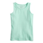 Girls 4-10 Jumping Beans&reg; Basic Solid Ribbed Tank Top, Size: 6, Lt Green