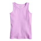 Girls 4-10 Jumping Beans&reg; Basic Solid Ribbed Tank Top, Size: 6, Brt Purple