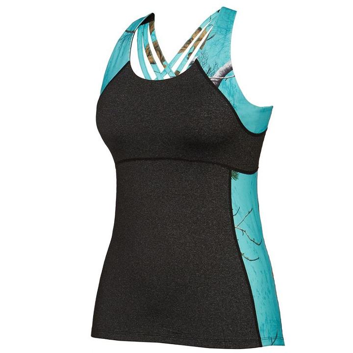 Women's Realtree Aero Support Camo Tank Top, Size: Medium, Green Oth