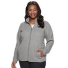 Plus Size Croft & Barrow&reg; Quilted Knit Jacket, Women's, Size: 3xl, Med Grey