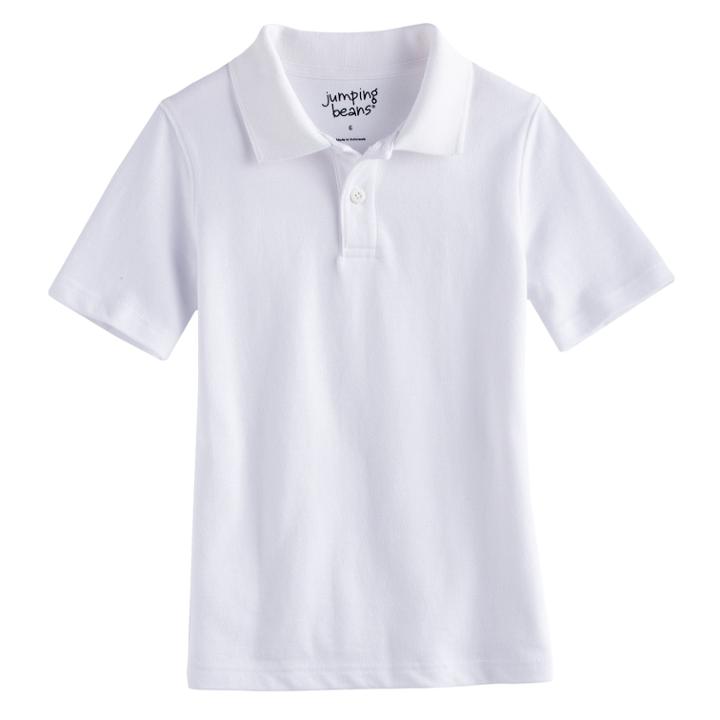 Boys 4-10 Jumping Beans&reg; Pique Polo, Size: 5, White