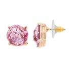 Crystal Avenue Sequined Stone Drop Earrings, Women's, Pink