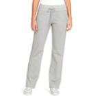Women's Gloria Vanderbilt Slim Bootcut French Terry Sweatpants, Size: Xl, Light Grey