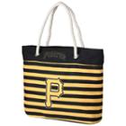Forever Collectibles Pittsburgh Pirates Striped Tote Bag, Adult Unisex, Multicolor