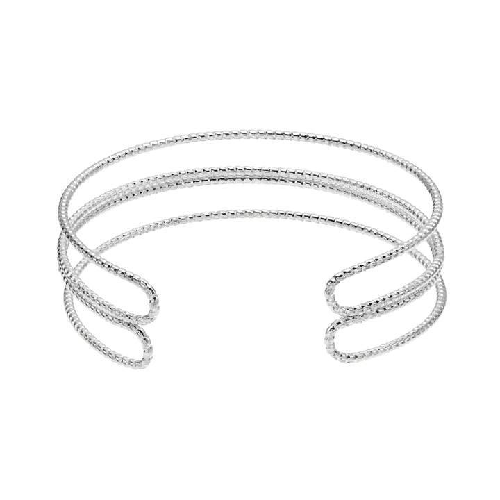 Lc Lauren Conrad Textured Coil Cuff Bracelet, Women's, Silver