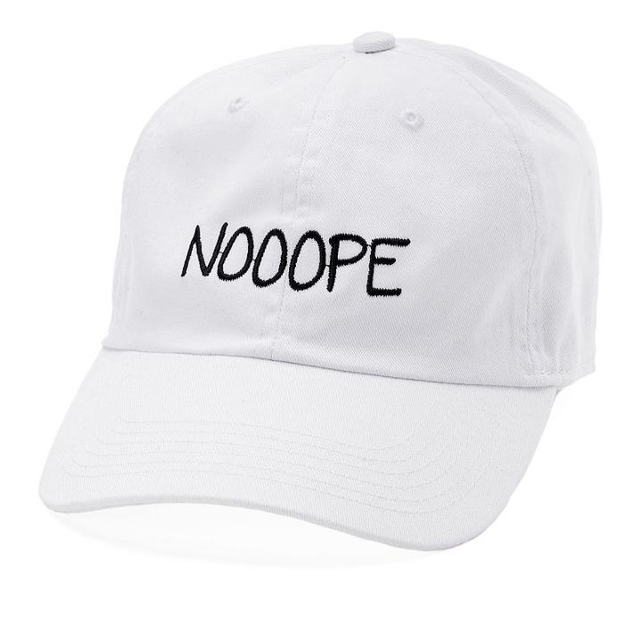 Women's David & Young Nooope Baseball Cap, White