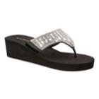 Olivia Miller Pinellas Women's Wedge Sandals, Size: 10, Black