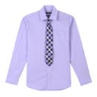 Boys 4-20 Chaps Stretch Shirt & Tie Set, Size: 8, Med Purple