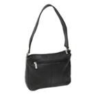 Royce Leather Vaquetta Sleek Shoulder Bag, Women's, Black