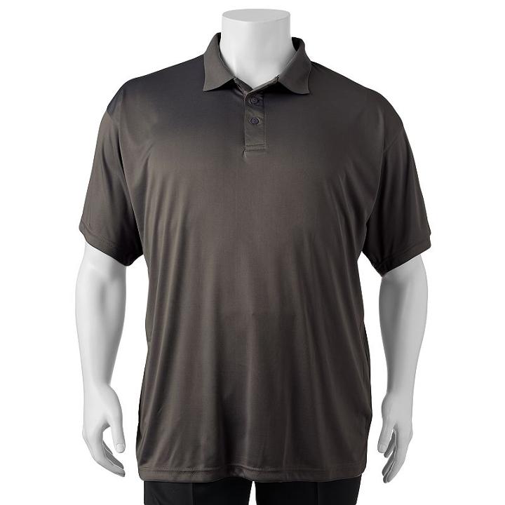 Big & Tall Champion Solid Performance Polo, Men's, Size: Xxl Tall, Grey (charcoal)