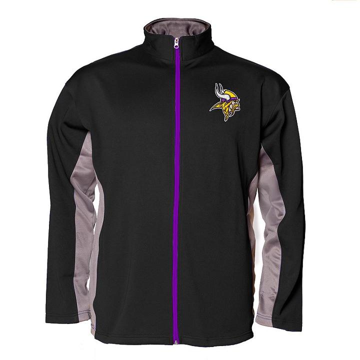 Big & Tall Minnesota Vikings Jacket, Men's, Size: M Tall, Black