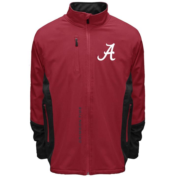 Men's Franchise Club Alabama Crimson Tide Apex Softshell Jacket, Size: Xl, Red
