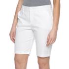 Petite Croft & Barrow&reg; Twill Bermuda Shorts, Women's, Size: 6 Petite, White