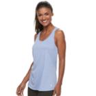 Women's Fila Sport&reg; Space-dyed Racerback Tank, Size: Large, Light Blue
