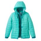 Girls 4-6x Free Country Quilted Midweight Jacket, Girl's, Size: 4, Green Oth