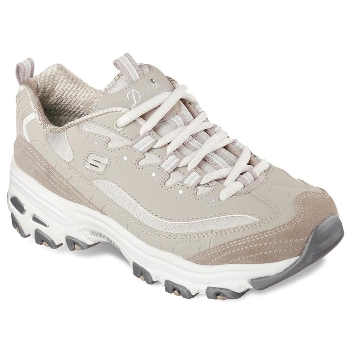Skechers D'lites Me Time Women's Sneakers, Size: 9.5, Dark Beige