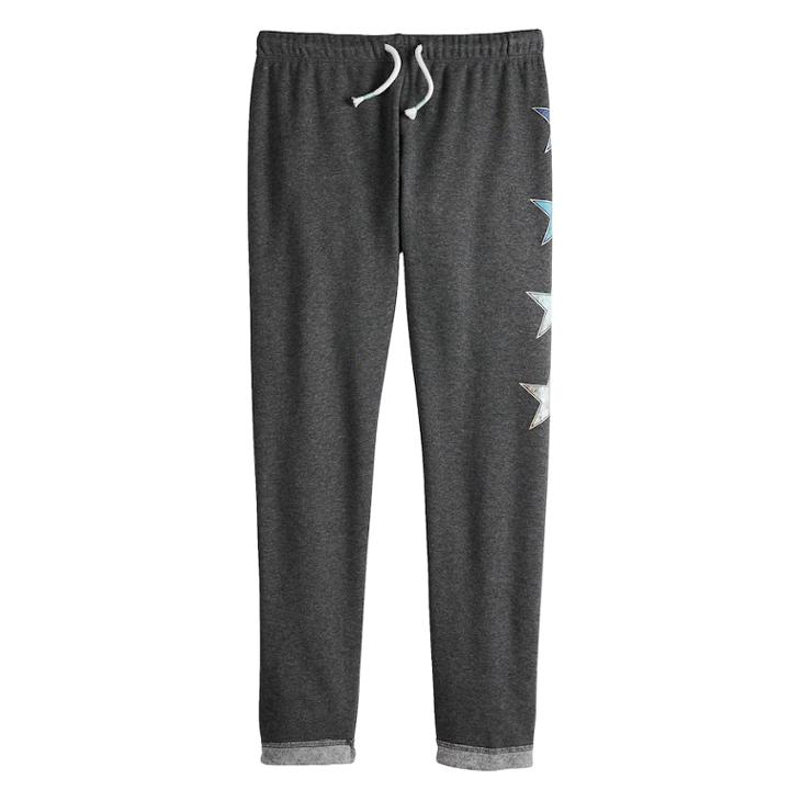 Girls 7-16 & Plus Size So&reg; Fleece Minky Leggings, Size: 12 1/2, Grey (charcoal)