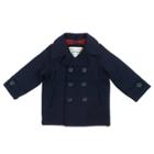 Boys 4-7 Carter's Faux Wool Midweight Peacoat, Size: 5/6, Blue (navy)