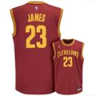 Men's Adidas Cleveland Cavaliers Lebron James Nba Replica Jersey, Size: Xl, Red