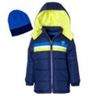 Boys 4-7 I-extreme Colorblock Heavyweight Puffer Jacket With Hat, Size: 5, Blue (navy)