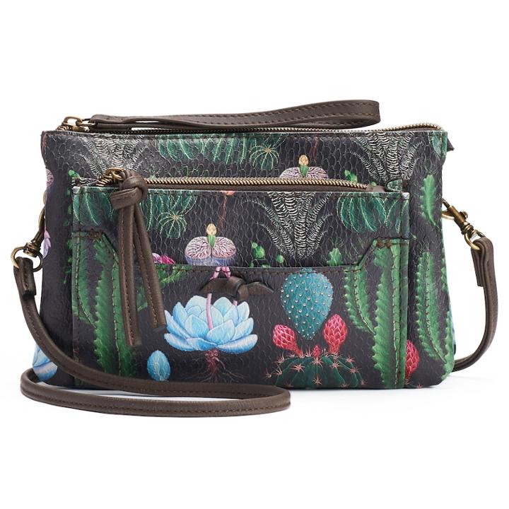 T-shirt & Jeans Cactus Crossbody Bag, Women's, Brown