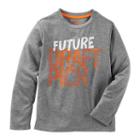 Boys 4-8 Oshkosh B'gosh&reg; Long Sleeve Screen-printed Graphic Active Tee, Boy's, Size: 6, Light Grey