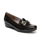 Lifestride Dempsey Women's Wedge Loafers, Size: 6.5 Wide, Dark Brown