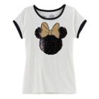 Disney's Minnie Mouse Girls 4-7 Sequin Flipping Tee By Jumping Bean&reg;, Girl's, Size: 6, White