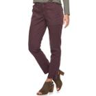 Women's Sonoma Goods For Life&trade; Straight-leg Twill Ankle Pants, Size: 4, Drk Purple