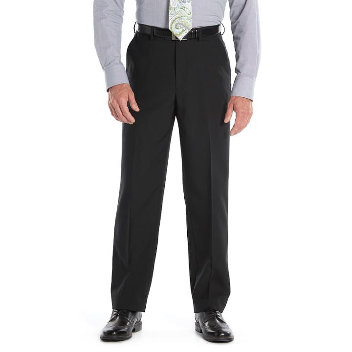 Big & Tall Croft & Barrow&reg; Classic-fit Easy-care Flat-front Dress Pants, Men's, Size: 40x36, Black