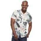 Men's Marc Anthony Slim-fit Resort Pattern Woven Button-down Shirt, Size: Xl, White