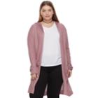 Juniors' Plus Size So&reg; Hooded Long Cardigan Sweater, Teens, Size: 2xl, Pink