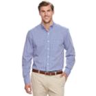 Big & Tall Izod Regular-fit Gingham-checked Stretch Button-down Shirt, Men's, Size: Xxl Tall, Med Pink