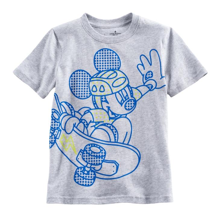 Disney's Mickey Mouse Boys 4-10 Graphic Tee By Jumping Beans&reg;, Size: 5, Light Grey