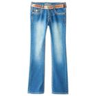 Girls Plus Size Wallflower Embellished Bootcut Jeans, Girl's, Size: 16 1/2, Blue Other