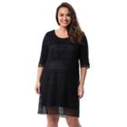 Plus Size Maternity Pip & Vine By Rosie Pope Lace Shift Dress, Women's, Size: 1x-mat, Black