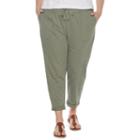 Plus Size Sonoma Goods For Life&trade; Beach Fleece Cuffed Pants, Women's, Size: 2xl, Med Green