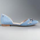 Simply Vera Vera Wang Women's Pointed D'orsay Flats, Size: 7, Blue (navy)