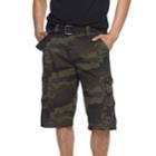 Men's Rawx Regular-fit Belted Cargo Shorts, Size: 32, Med Green