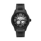 Marc Anthony Men's Smooth Sophistication Stainless Steel Skeleton Watch, Size: Large, Black