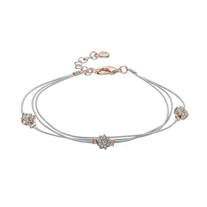 Lc Lauren Conrad Starburst Multi Strand Cord Bracelet, Women's, Grey