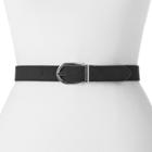 Women's Apt. 9&reg; Pebbled & Faux Suede Reversible Belt, Size: 1xl, Grey (charcoal)